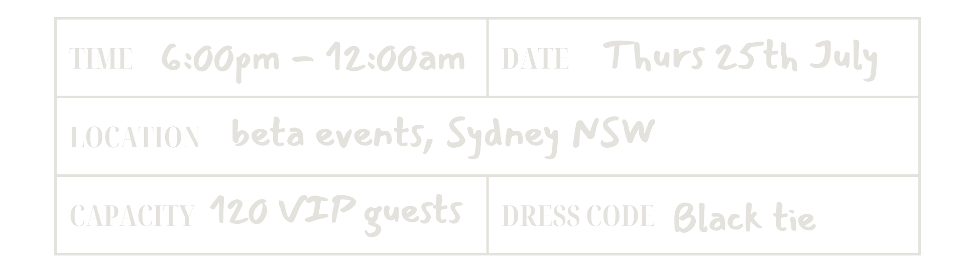 events details